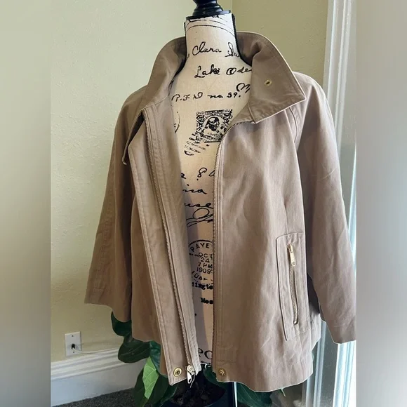 Nine West Tan Trench - Picture 6 of 11